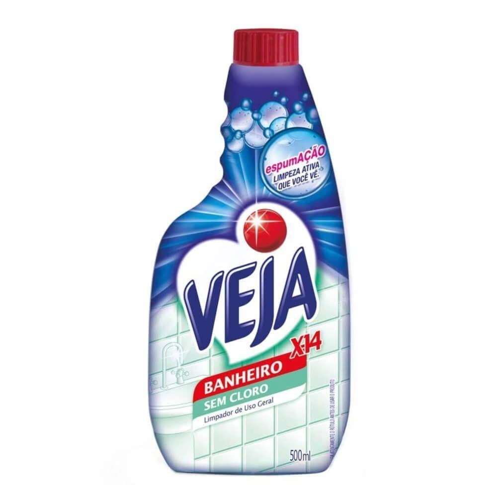 Limpador De Banheiro Veja 500ml X 14 Refil Unit