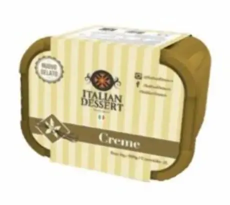 Pote De Sorvete Italian Desert Creme 2 Litros