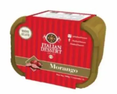 Pote De Sorvete Italian Desert Morango 2 Litros