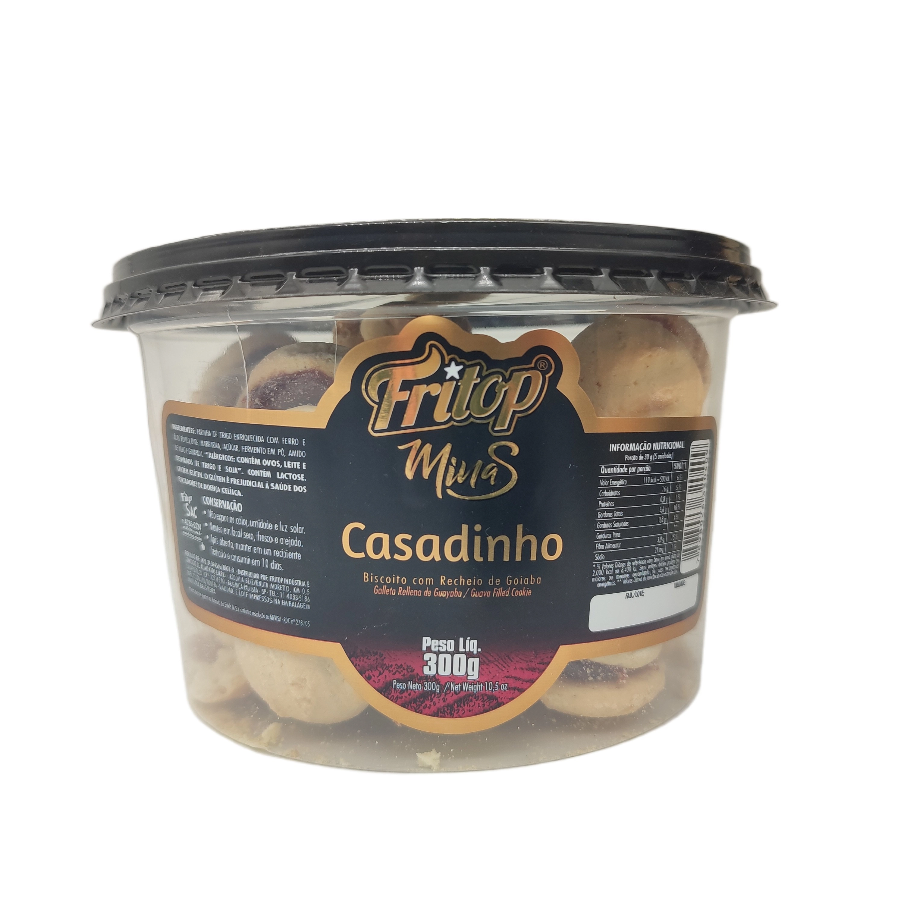 Bisc Amanteigado Fritop Casadinho 300g