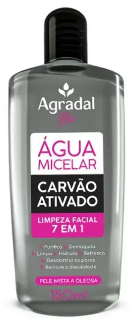 Agua Micelar Agradal Carvao Ativado 150ml
