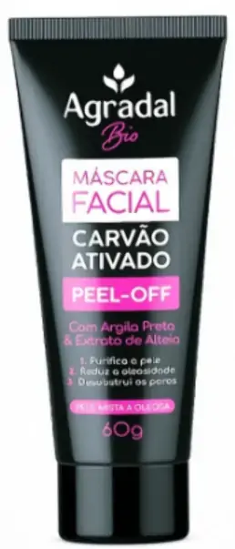 Mascara Facial Agradal Bio Carvao Ativado 60g