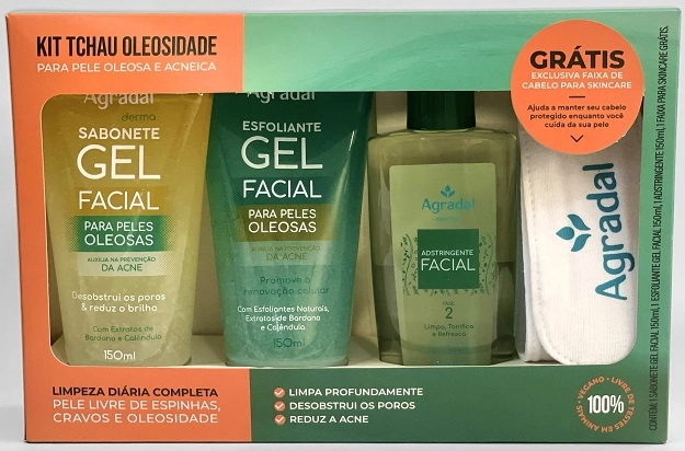 Kit Agradal Tchau Oleosidade Gratis Faixa De Cabel