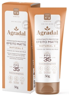 Hidr Prot Facial Agradal 50g Bio Control Efeito Matte Fps35