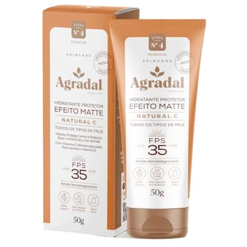 Hidr Prot Facial Agradal 50g Bio Control Efeito Matte Fps35 Natural C