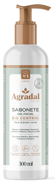 Sab Gel Facial Agradal 300ml Bio Control Pele Oleosa Acne