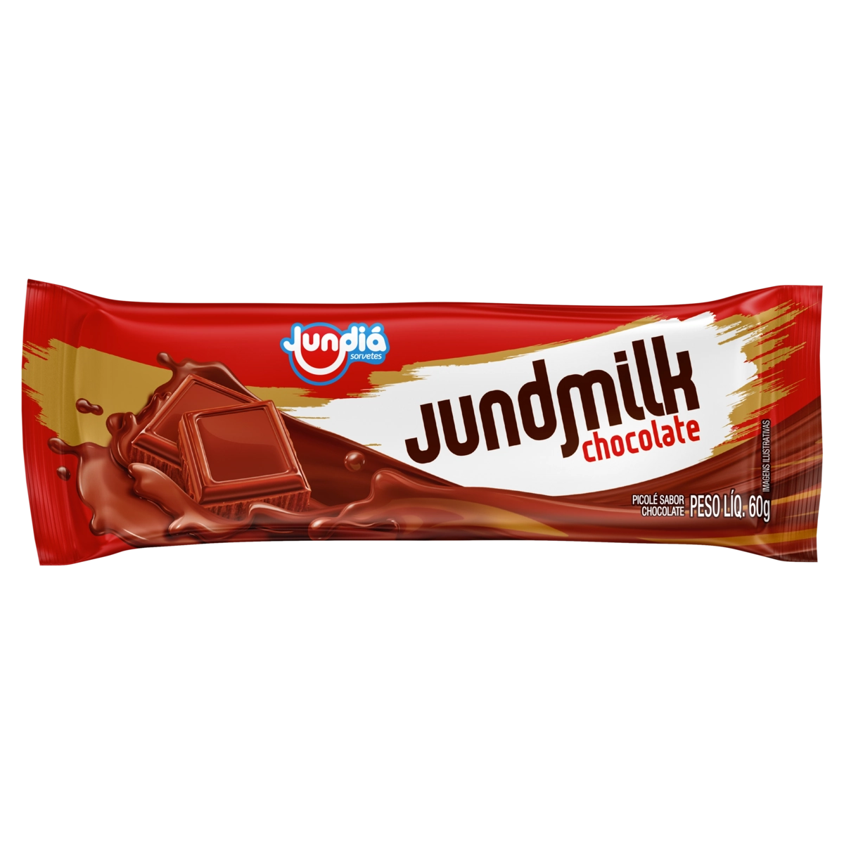 Picolé Chocolate Jundiá Jundmilk Pacote 60g