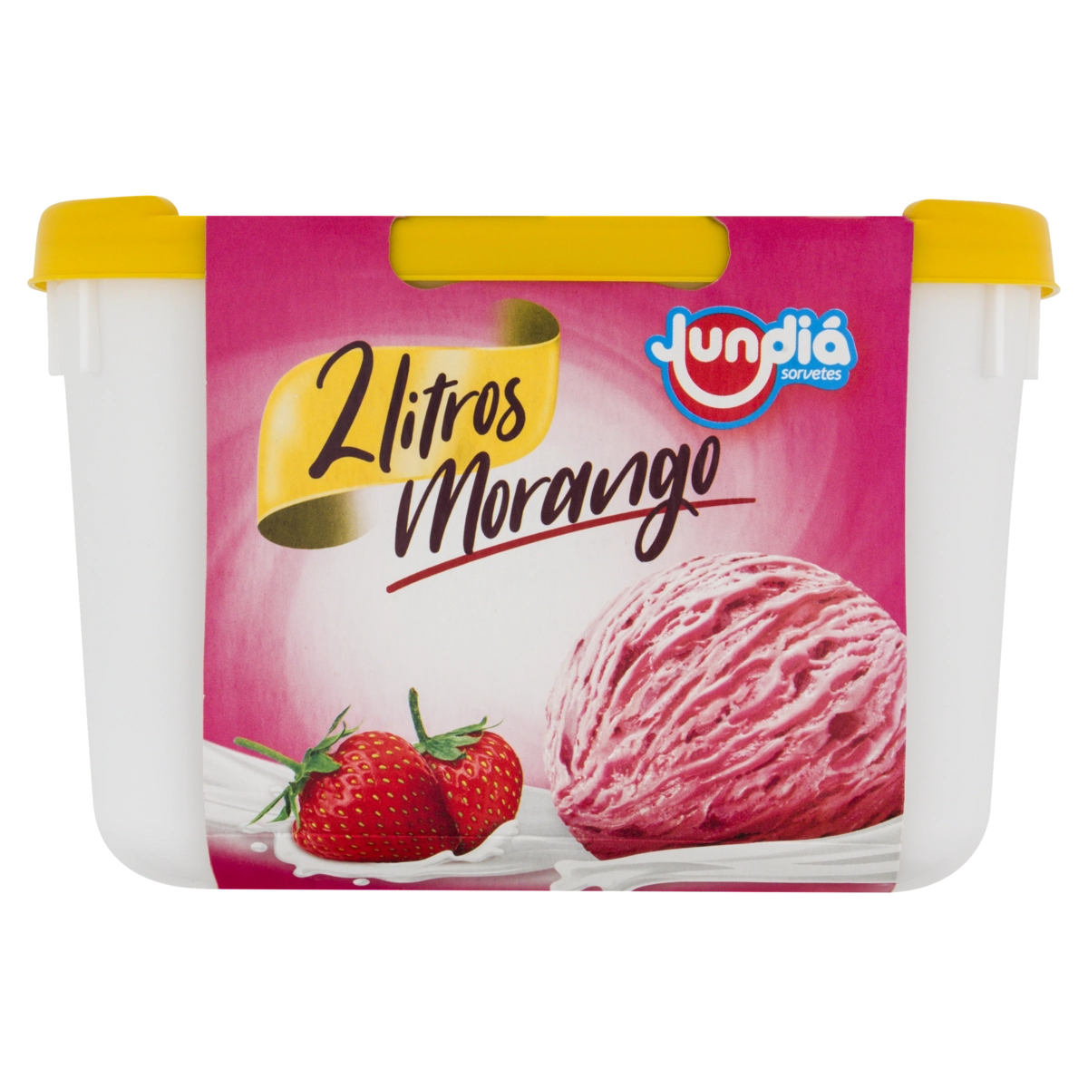 Sorvete Morango Jundiá Pote 2l