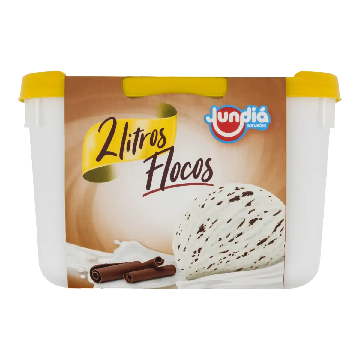 Sorvete Flocos Jundiá Pote 2l