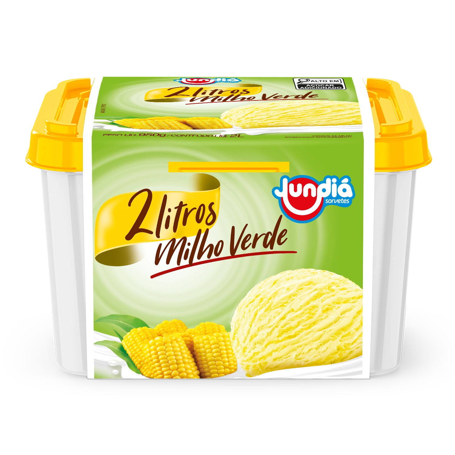 Sorvete Milho Verde Jundiá Pote 2l