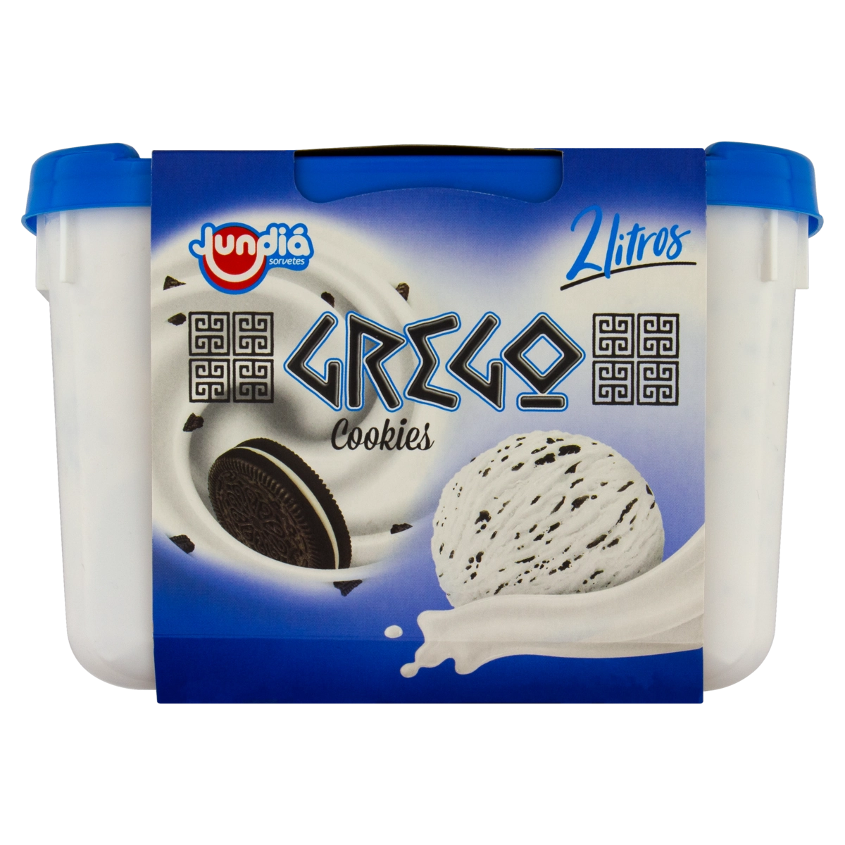 Sorvete Cookies Grego Jundiá Pote 2l