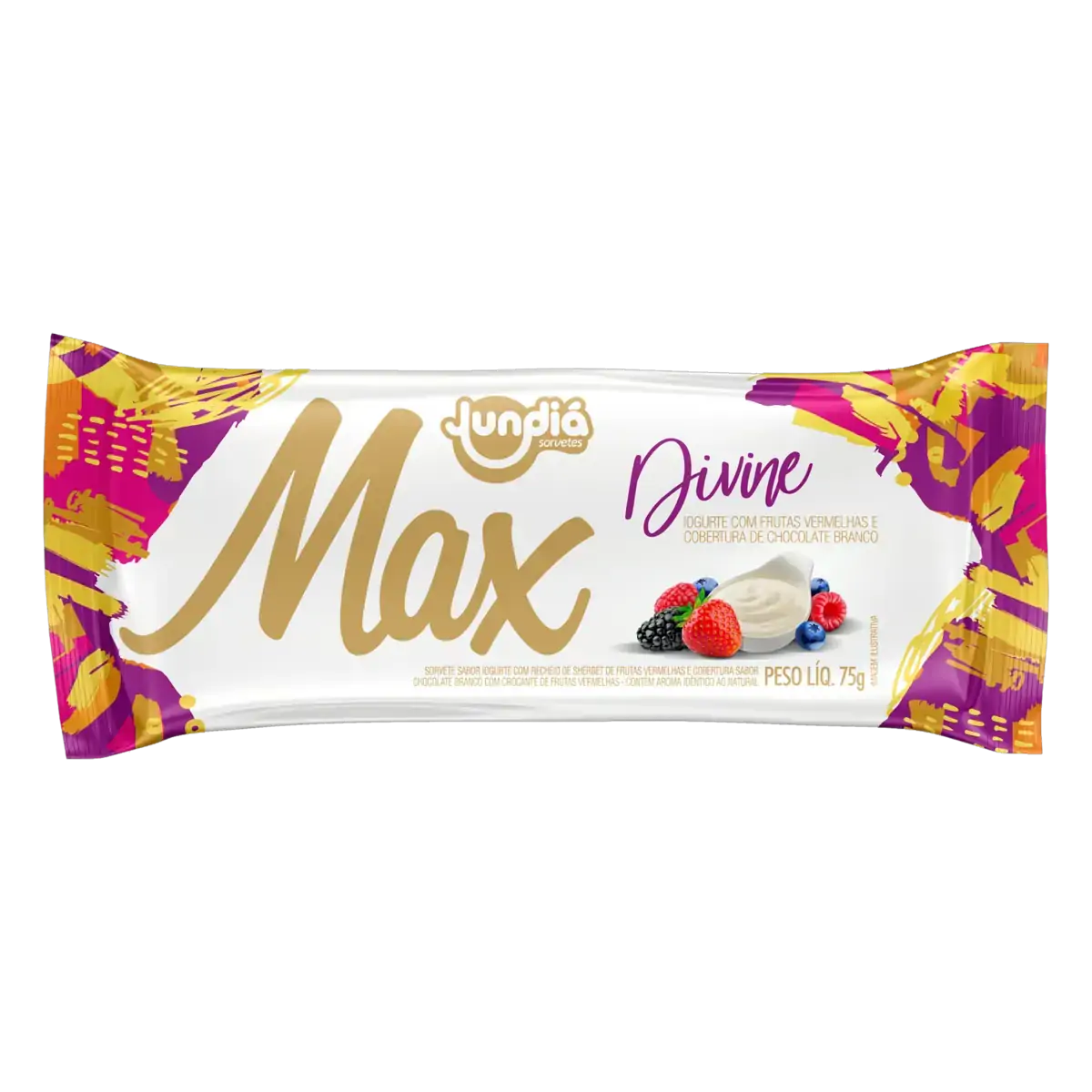 Sorvete Divine Jundiá Max Pacote 75g