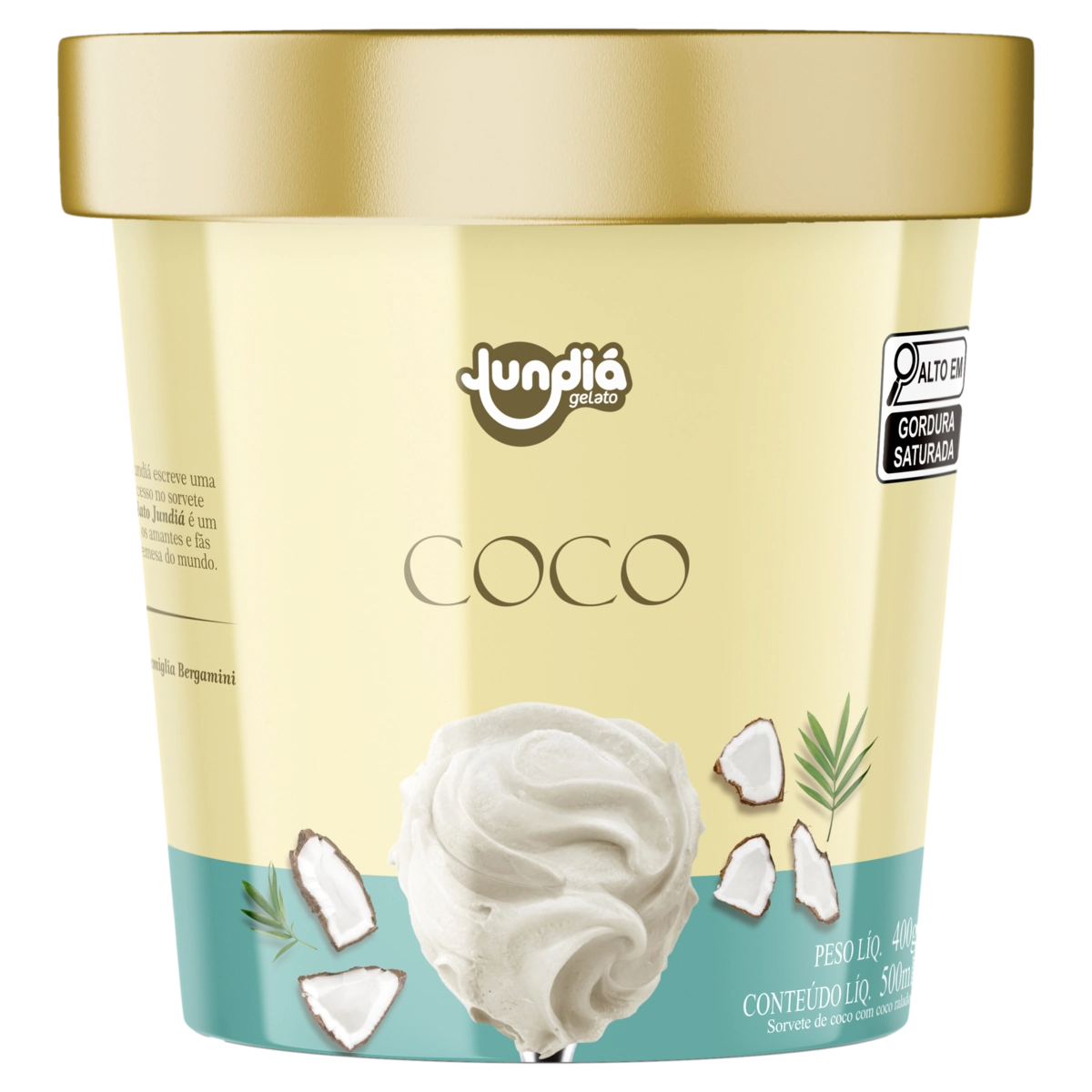 Sorvete Coco Cool Kiss Pote 500ml