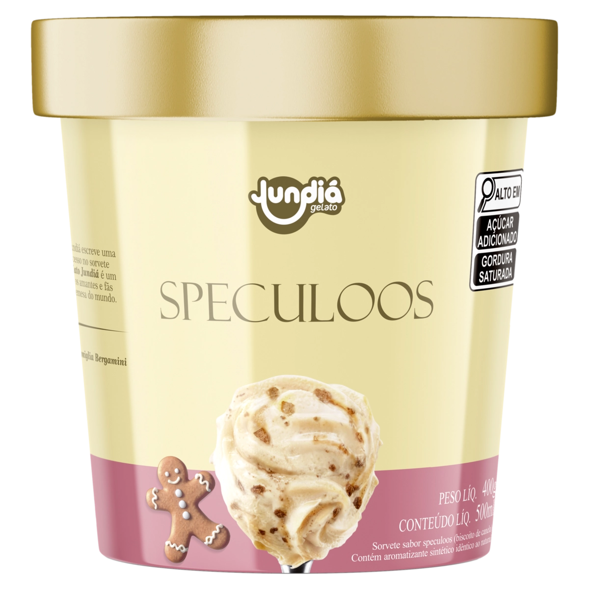 Sorvete Speculoos Cool Kiss Pote 500ml