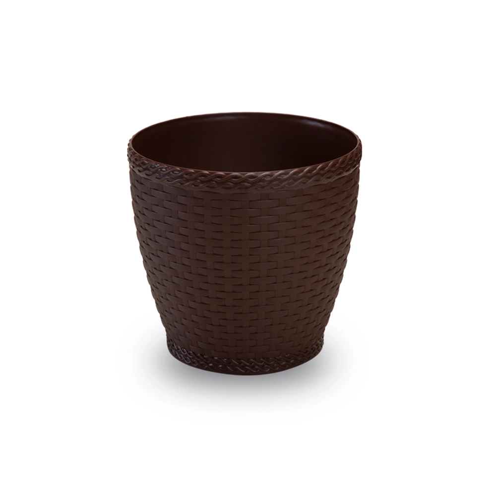 Vaso Rattan Grande Coffee 517 Injeplastec