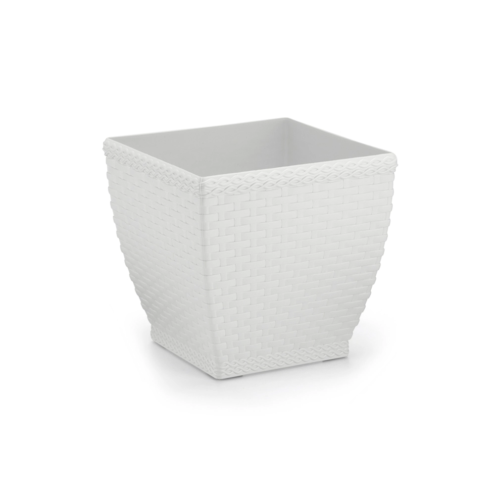 Vaso Cachepo Rattan Md Quad Branc