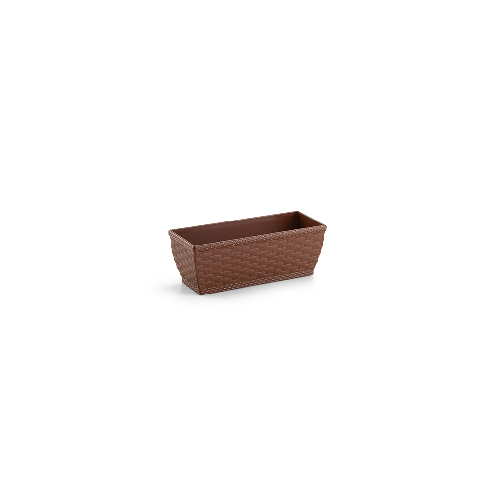 Vaso Jardineira Rattan Mini Coffee 935 Injeplastec