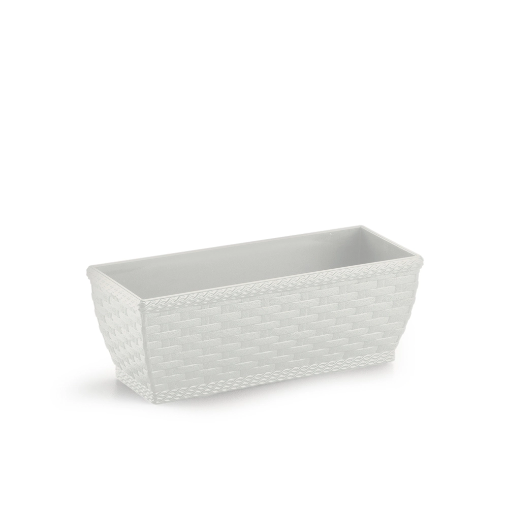 Jardineira Rattan Media Branco 957 Injeplastec
