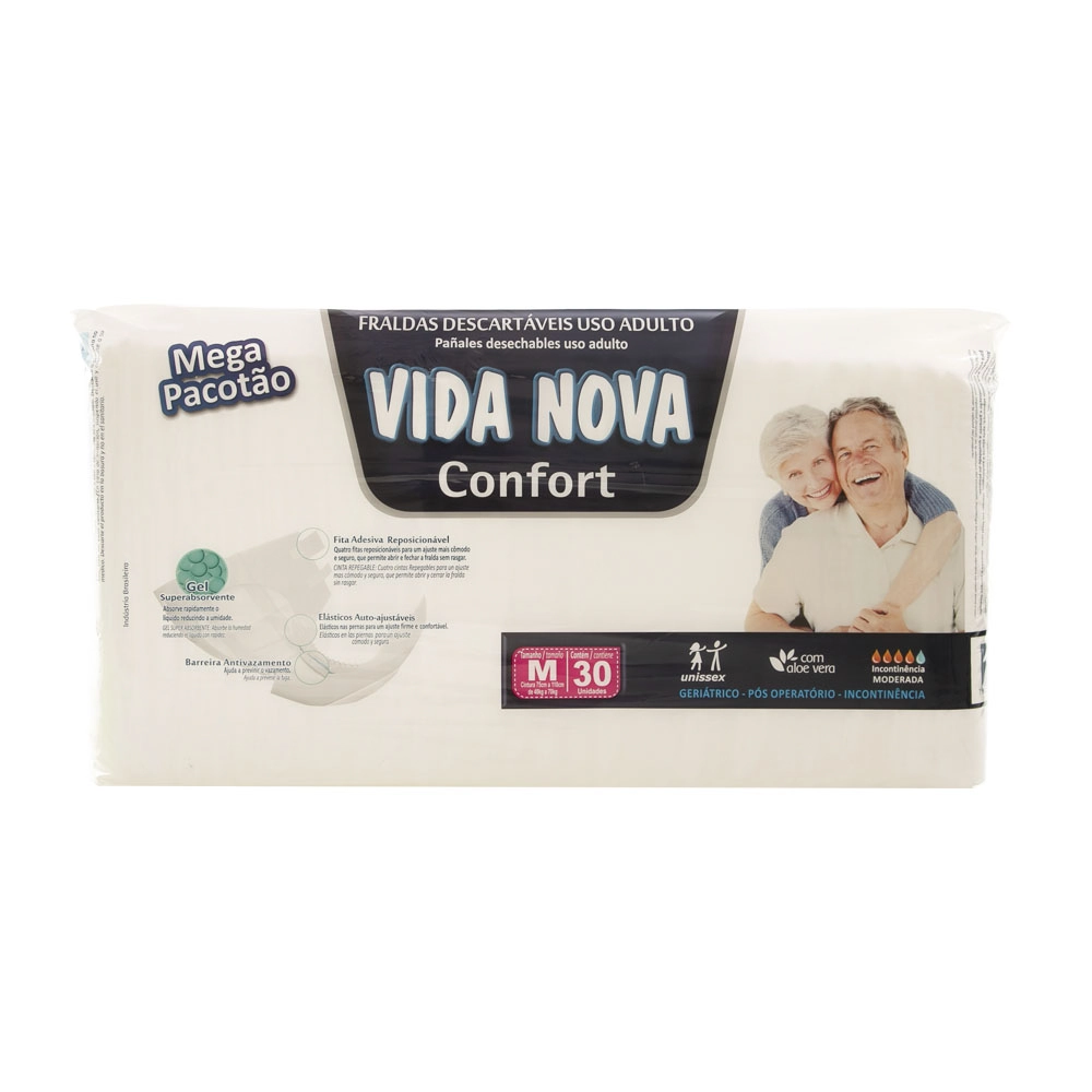Fralda Vida Nova Confort C/30 M