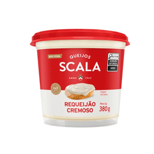Requeijão Cremoso Scala Pote 380g