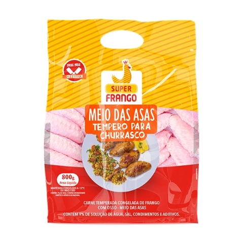 Meio Da Asa Super Frango 800g Temp Churr Cong