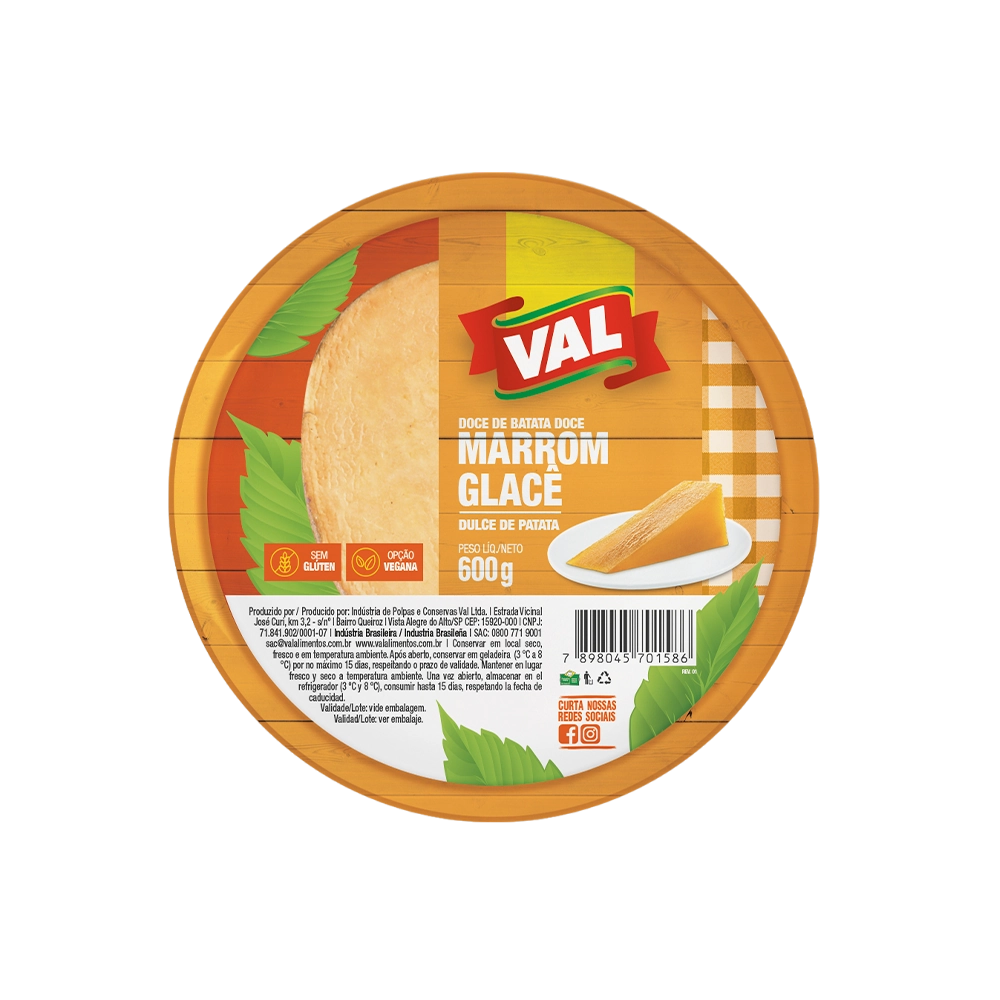 Marron Glace Val 600gr Lata