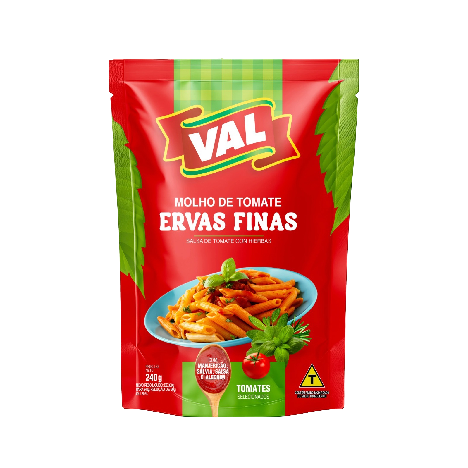 Molho Tomate Val Ervas Finas 240gr