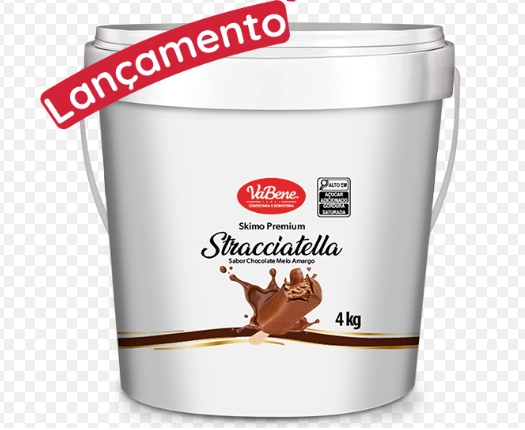 Cobertura Chocolate Meio Amargo Stracciatella 4kg Vabene