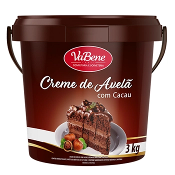 Creme De Avela C/cacau Vabene Bd 3 Kg