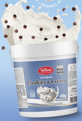 Pasta P/recheio Cookies E Cream Variegato 4kg Vabene