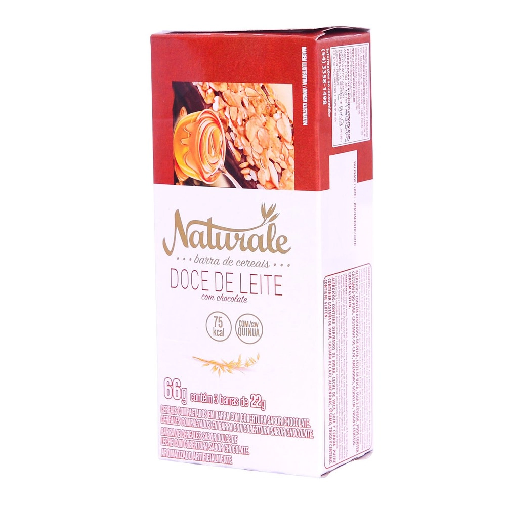 Barra De Cereais Naturale Doce De Leite 66g