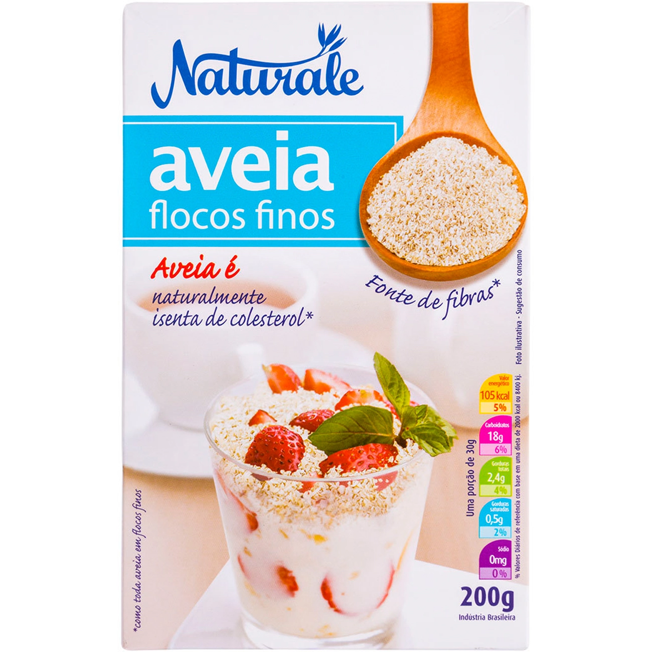 Aveia Em Flocos Finos 200g Naturale