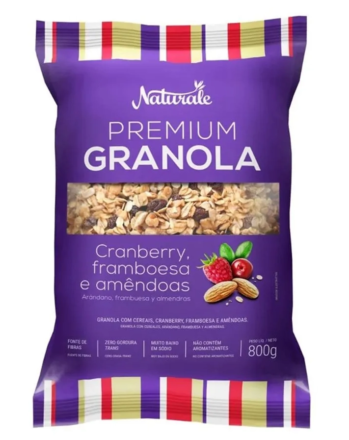 Naturale Granola Cranberry Framboesa E Amendoas 800 G