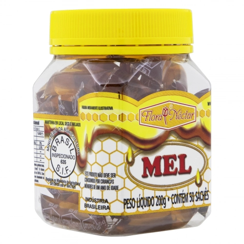 Mel Flora Néctar Pote 200g 50 Unidades
