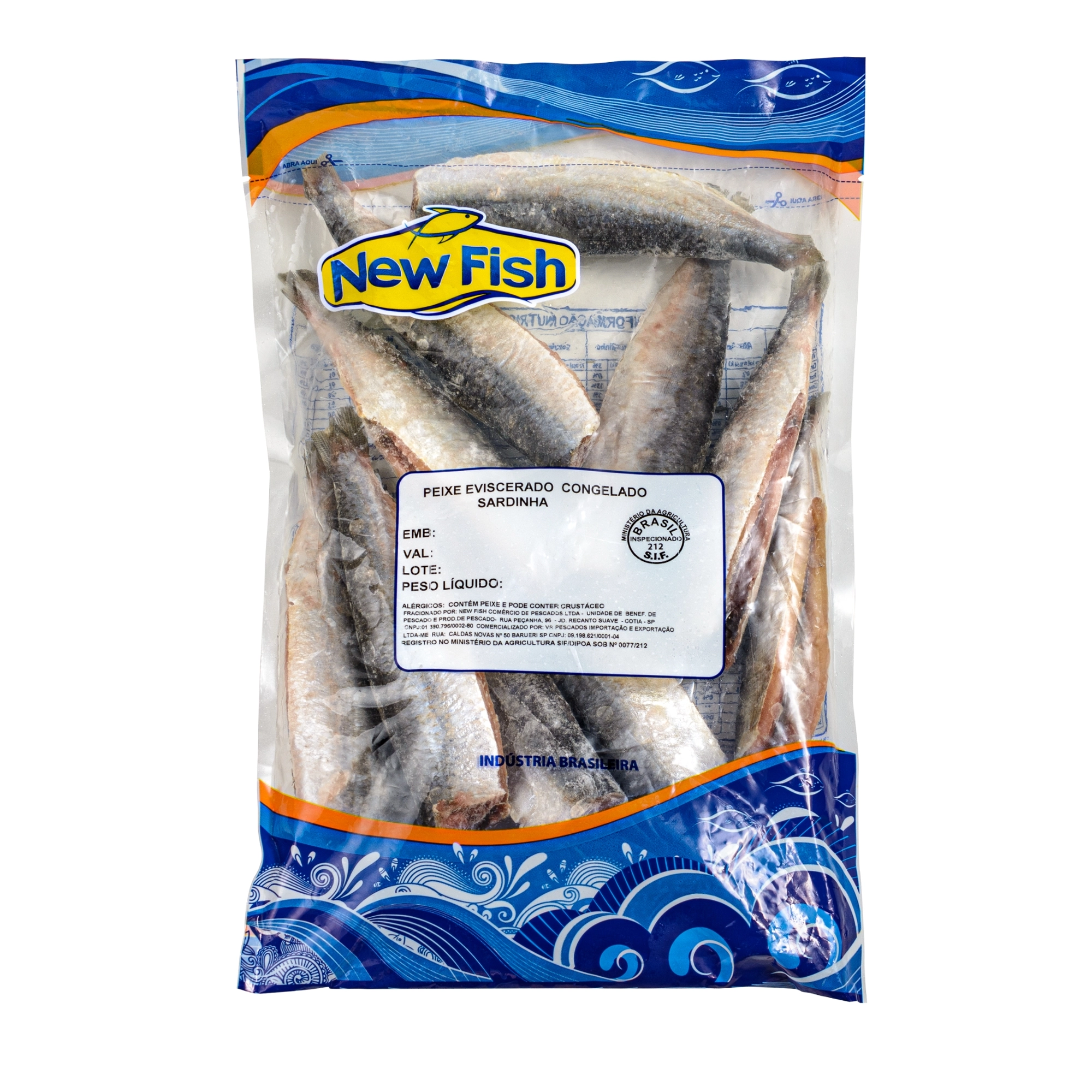 Peixe Sard New Fish 500g Esv Cong