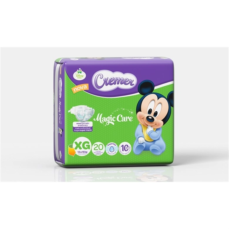 Fralda Descartável Infantil Cremer Magic Care Xg Pacote 20 Unidades