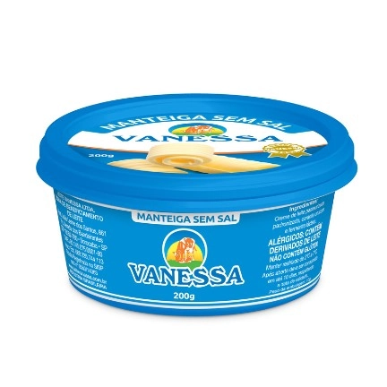 Manteiga Vanessa 200g S/sal Pote