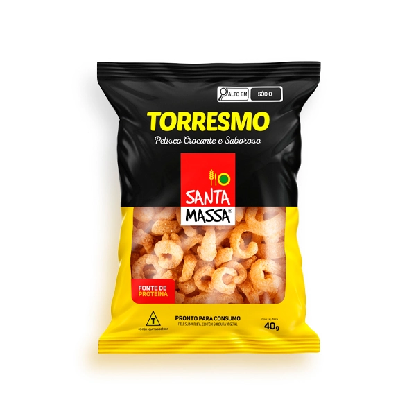 Torresmo Suíno Pronto Santa Massa 40g