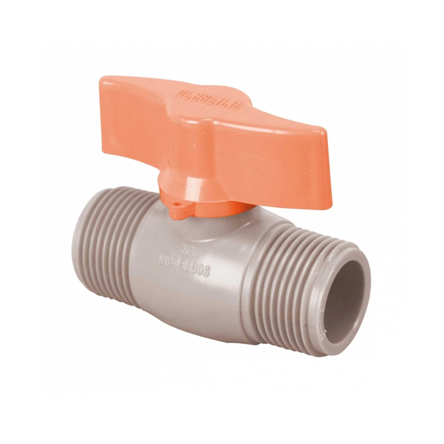 Registro Esfera com Rosca Externa PVC 3/4" 25mm Plastilit