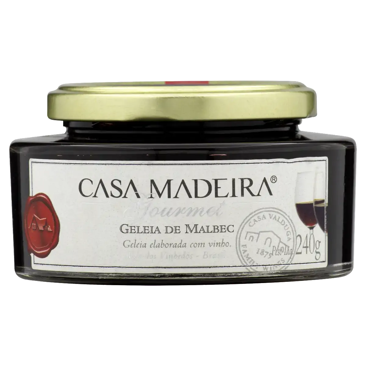 Geleia Malbec Casa Madeira Gourmet Vidro 240g