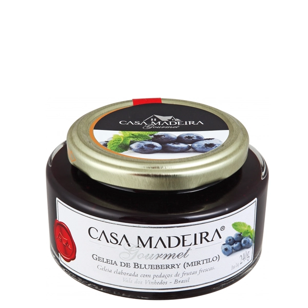 Geléia De Mirtilo Gourmet Casa Madeira 240g