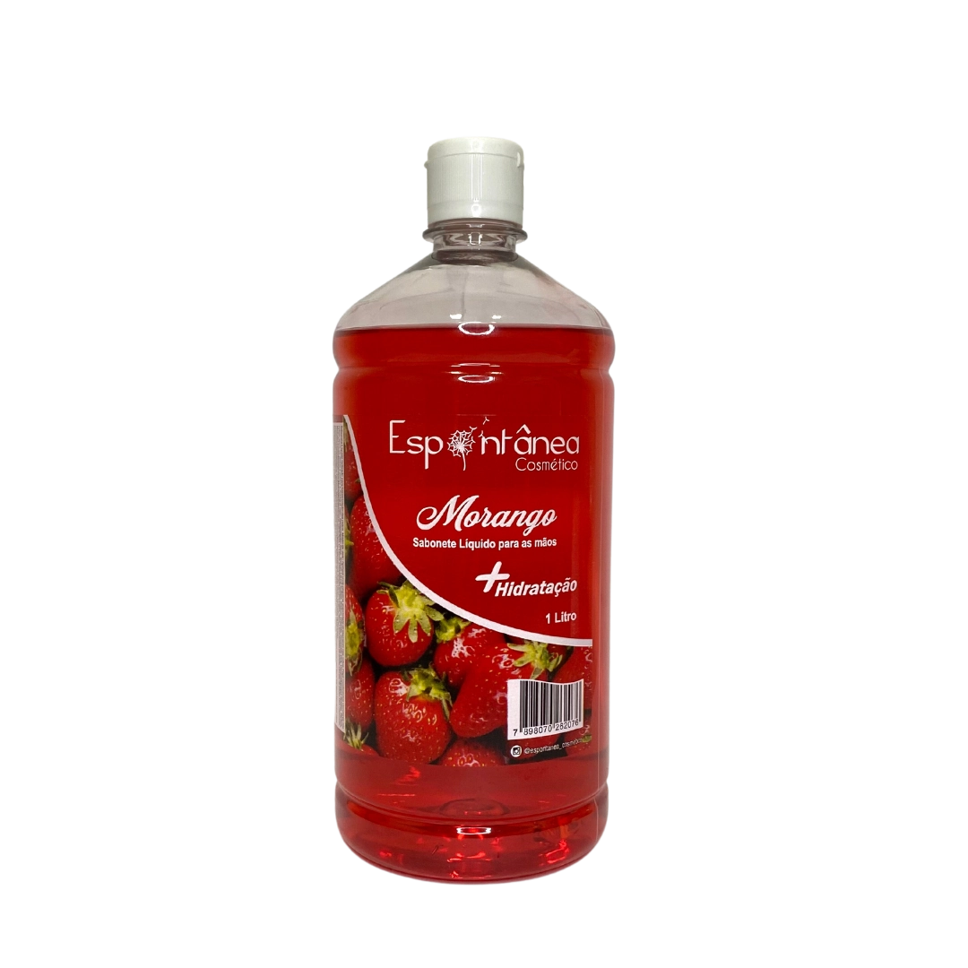 Sabonete Liq. Glicerinado 1l Morango 3 Espotanea