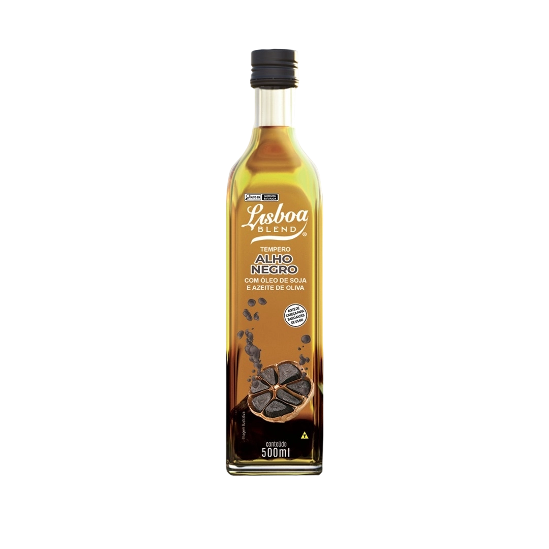 Azeite Oliva Lisboa Alho Negro Vd 500ml