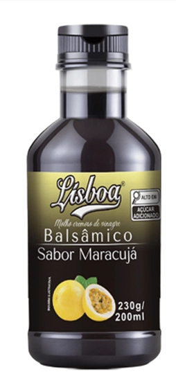 Molho Balsamico Lisboa Sabor Maracuja 200ml