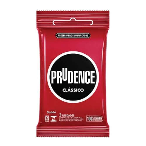 Preservativo Masculino Lubrificado Prudence Pacote 3 Unidades