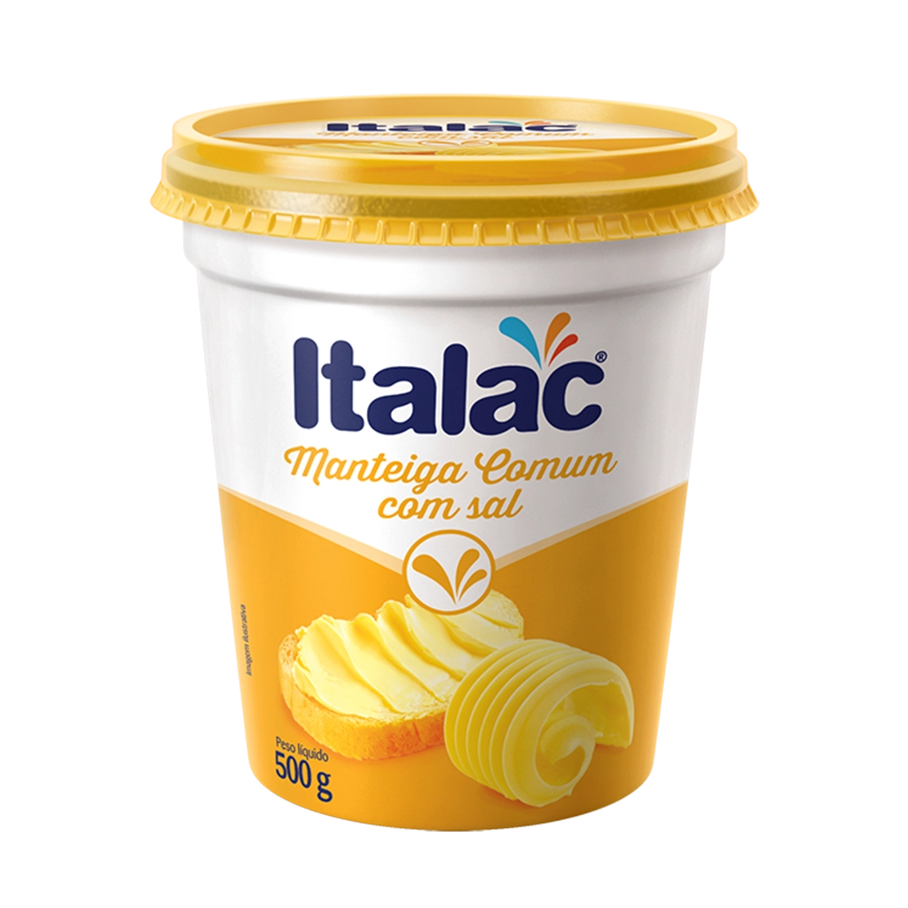 Manteiga Comum Com Sal 500g Italac