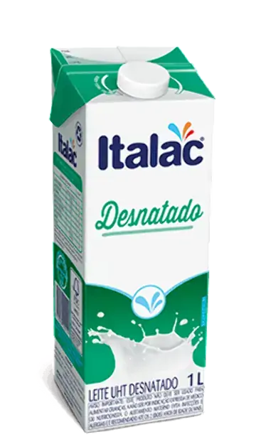 Leite Uht Desnatado 1l Com Tampa Italac