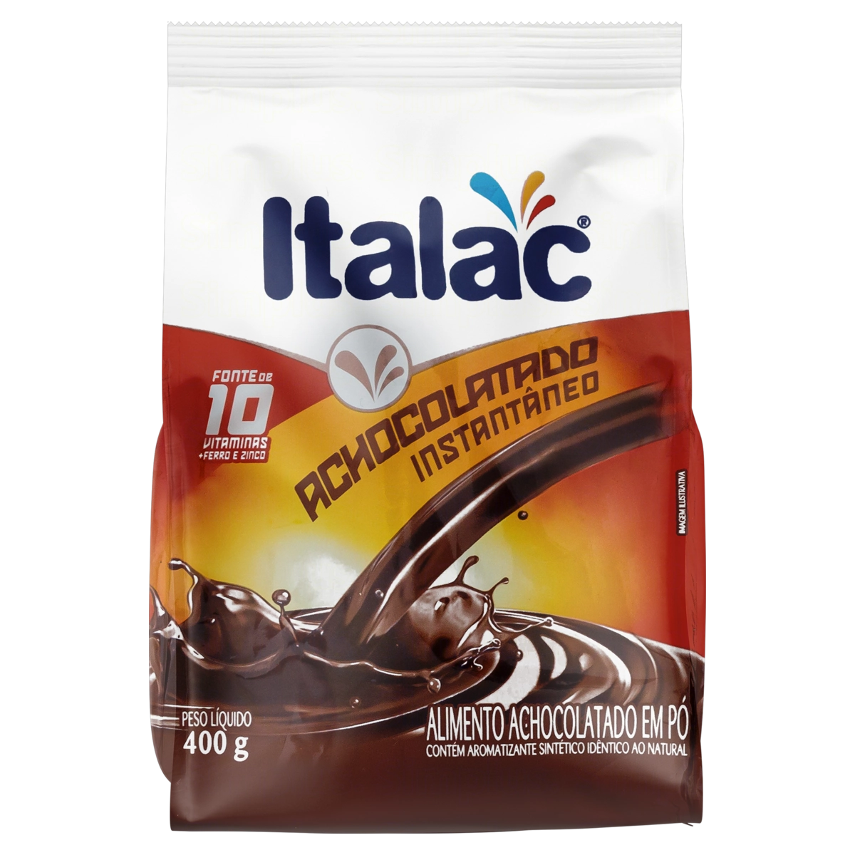 Achocolatado Em Pó 400g Italac