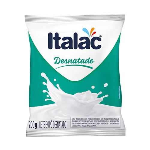 Leite Em Pó Desnatado Instantâneo 400g Italac