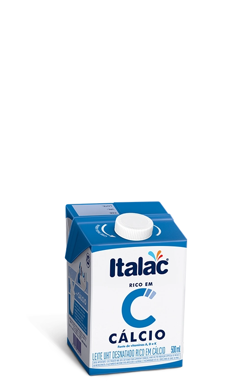 Leite L Vida 500ml Desnatado Italac Calcio